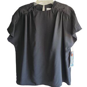 Gailord 1980s Womens Blouse Size 10 Dark Fairy Whimsigoth Romantic Deadstock New